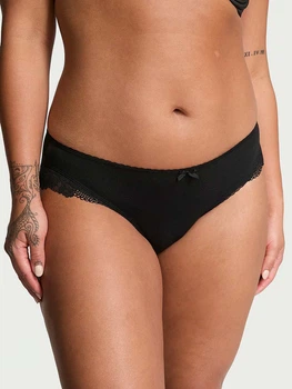 Трусики слипы женские хлопковые Victoria's Secret 840125415 XS Черные (1160351197)