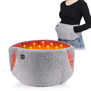 Грелка для талии и рук Warm Stomach USB, электрический нагревательный пояс с графеновым подогревом 3 режима температуры
