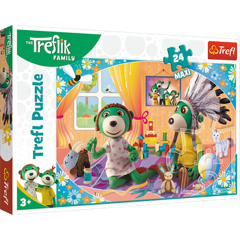 Puzzle Trefl Rodzina Treflików Bawmy się razem Maxi 24 elementy (5900511143195)