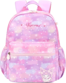 Дитячий рюкзак Hello Kitty Kuromi для дівчаток, мультяшний рюкзак для дітей від 2 до 6 років, сумка через плече для дітей, DB96586B, фіолетовий