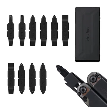Набір біт NexTool Bit Kit AS2 10 шт інструментальна сталь S2 чорний 89,4х39,9 мм