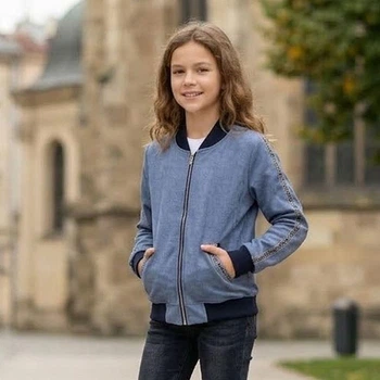Бомбер SmileTime New Look 152 см сіро-блакитний (SE12-01-3)