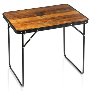 Стіл туристичний Vilde 489409 розкладний 70 x 50 x 60 см Коричневий (5900670121737)