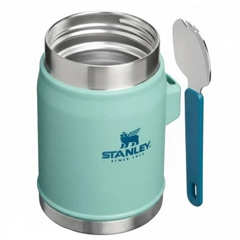Термос для їжі з ложкою Stanley Classic Legendary Food Jar + Spork Spring Green 400 мл (100000110456)