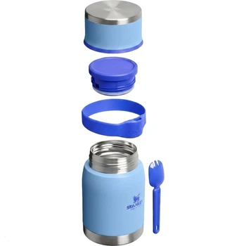 Термос для їжі з ложкою Stanley Adventure To-Go Food Jar + Spork Blue Sky 710 мл (100000110537)