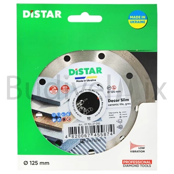 Диск алмазний відрізний DiStar 1A1R Decor Slim 125x1,2x8x22,23 мм суцільний