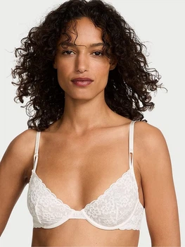 Бюстгальтер з кісточками мереживний Victoria's Secret 985279604 38C Молочний (1160522647)