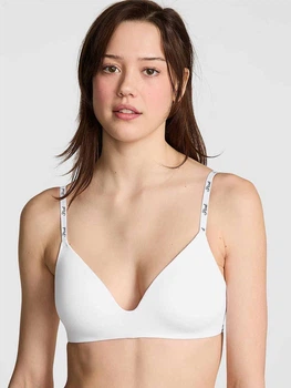 Бюстгальтер без косточек хлопковый Victoria's Secret 473665014 36A Белый (1160571223)