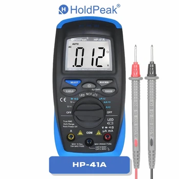 Мультиметр HoldPeak HP-41A цифровой (TrueRMS 2000 отсчетов 600В 10А AC/DC 20МОм NCV)