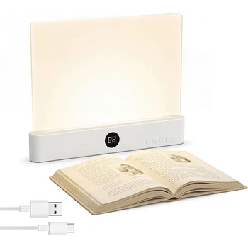 Акрилова LED-лампа для читання книг, 3 режими яскравості, з USB-зарядкою