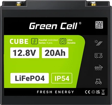 Аккумуляторная батарея Green Cell LiFePO4 12.8V 20Ah (LFPGC12V20AH)