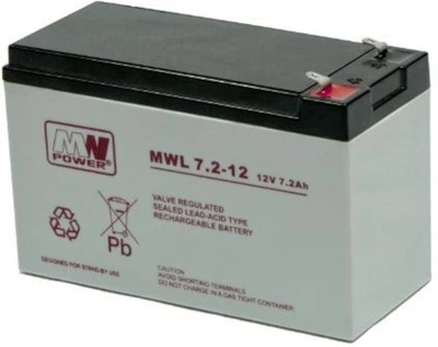 Akumulator MW Power VRLA AGM MWL 7.2-12 12V 7.2Ah (5901885207476)