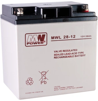Akumulator MW Power VRLA AGM MWL 28-12 12V 28Ah (5901885207544)