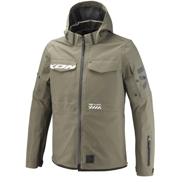 Городская текстильная мотокуртка IXON SQUARE khaki 2XL