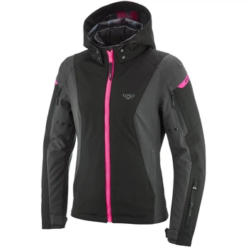 Женская городская мотокуртка IXON BURNING LADY anthracite/black/pink S