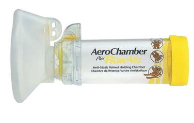 Спейсер Aero Chamber Plus Flow-V с маской для детей 1-5 лет ингалятор 14.5 см