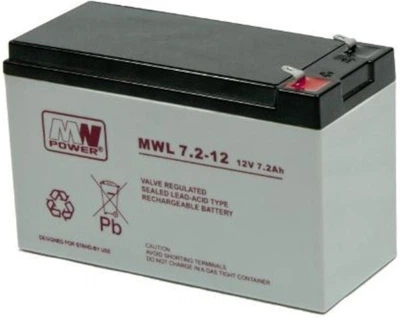 Akumulator MW Power VRLA AGM MWL 7.2-12L 12V 7.2Ah (5902135114889)