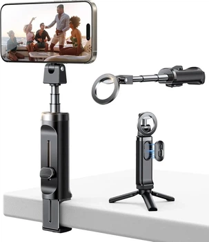 Магнитный держатель Joyroom JR-ZS509 с селфи-палицей и штативом для смартфонов с Bluetooth-пультом