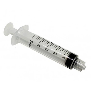 Шприц 5 мл Medicare 3-компонентный с иглой Luer Lock (0.7х38 мм), винтовое соединение