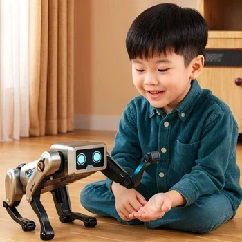 Інтерактивний робот-собака на радіокеруванні AI Robot Grey
