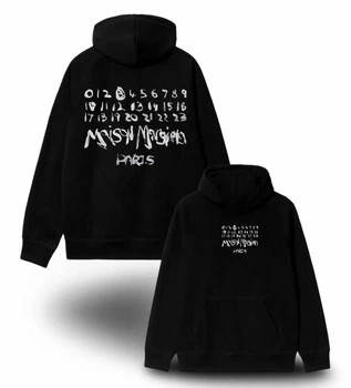 Худи Maison Margiela 88829 черного цвета, размер M