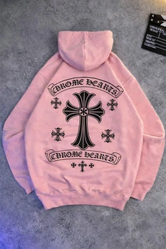 Худи Chrome Hearts 88914 розового цвета, размер L