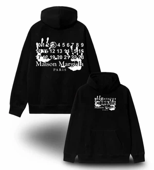 Худи Maison Margiela 88827 черного цвета, размер L