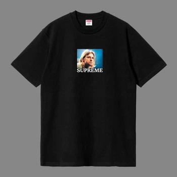 Футболка Supreme 88946 черного цвета, размер S