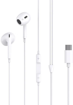 Провідні навушники XO EP74 Wired in-ear earphones Type-C Білий