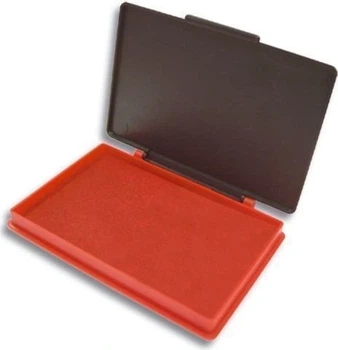 Штемпельна подушка 110х70 мм червона KORES
