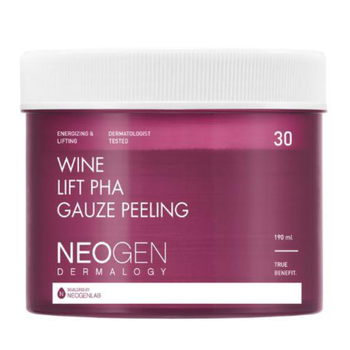 Пилинг пади с экстрактом красного вина NEOGEN DERMALOGY Wine Lift PHA Gauze Peeling, 30 шт