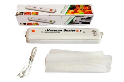 Вакууматор бытовой вакуумный упаковщик Vacuum Sealer E мощность 90 Вт (ширина пакета до 200мм)