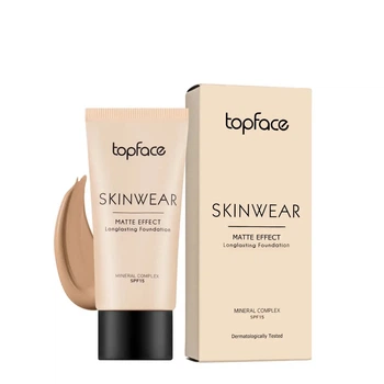 Тональний крем матуючий SkinWear SPF15 TopFace PT468 №06 Темно-нюдовий, 30 мл