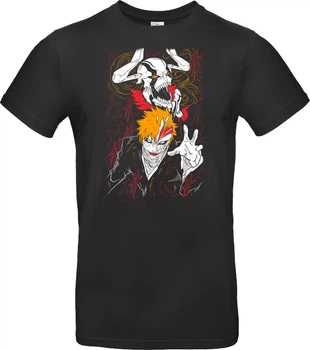 Футболка Чорний з принтом «Ichigo Kurosaki - Bleach» S Чорний (I006000)