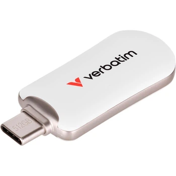 Флеш-накопитель Verbatim Plectra USB-C White 512 GB USB 3.2 Gen 1 (30231)