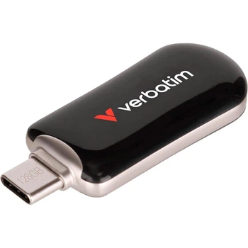 Флеш-накопитель Verbatim Plectra USB-C Black 128 GB USB 3.2 Gen 1 (30225)