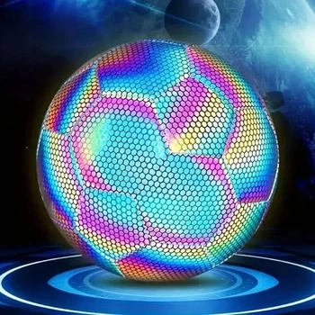 Голографический мяч BRIGHT BALL No5 светоотражающий TPU EVA спортивный тренировочный мяч футбол