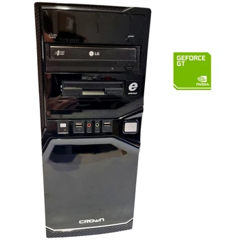 ПК Б-класс Crown Tower / AMD Athlon II X2 240 (2 ядра по 2.8 GHz) / 8 GB DDR3 / 250 GB HDD / nVidia GeForce GT 440, 1 GB DDR3, 128-bit / 300W / DVD-RW б/у