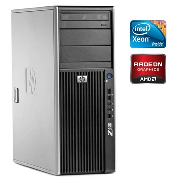 Робоча станція HP Z400 Workstation Tower / Intel Xeon W3550 (4 (8) ядра по 3.06 - 3.33 GHz) / 16 GB DDR3 / 500 GB HDD / AMD Radeon HD 6670, 1 GB GDDR5, 128-bit / DVD-ROM б/в