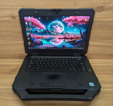 Защищенный ноутбук Dell Latitude 14 Rugged 5414 / 14" (1920x1080) IPS Touch / Intel Core i5-6300U (2 (4) ядра по 2.4 - 3.0 GHz) / 8 GB DDR4 / 240 GB SSD / Intel HD Graphics 520 / HDMI / WebCam / Windows 10 б/у + Подарок Беспроводная мышь / USB