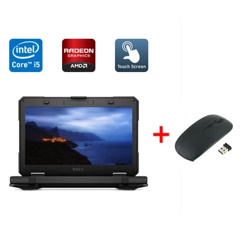 Защищенный ноутбук Dell Latitude 14 Rugged 5414 / 14" (1920x1080) IPS Touch / Intel Core i5-6300U (2 (4) ядра по 2.4 - 3.0 GHz) / 8 GB DDR4 / 512 GB SSD / AMD Radeon R7 M360, 2 GB DDR3, 64-bit / Fingerprint / Windows 10 б/у + Подарок Мышь / USB
