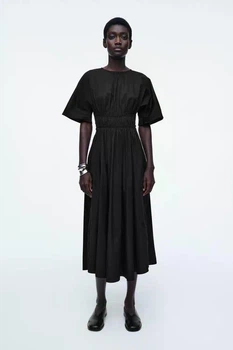 Сукня жіноча COS gathered open-back midi dress 1283718001 Eur 34 Чорний