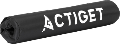 Накладка на гриф Actiget Barbell Pad 43 см з застібкою-липучкою Чорна ACT0057 (5908455308786)