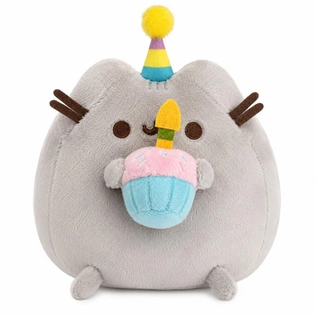 М'яка Плюшева Іграшка Plush Кіт Пушин з кексом Pusheen 15 см сірий (1024607)