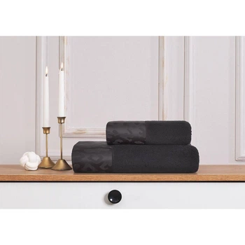 Набор полотенец Tivolyo Home Pantera siyah махра 50x100; 75x150