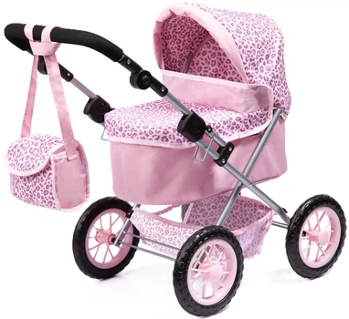 Wózek dla lalek Bayer Trendy Lampart Różowy 13002AA (4003336130027)