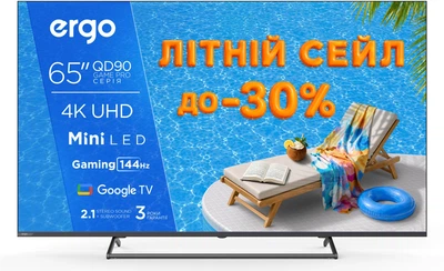 Телевизор Ergo MiniLED 65" 65MQD90 Game PRO