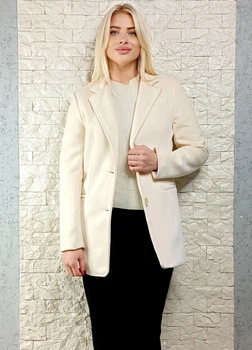 Пальто - піджак молочне Carla Giannini 45-3231 - молочний - S-M