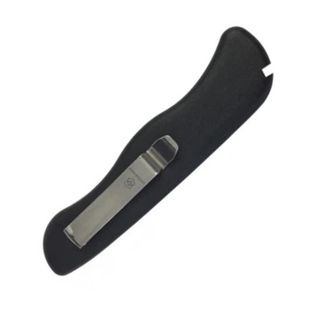 Накладка на ніж Victorinox 111мм black задня без штопора з затиском (Ha)