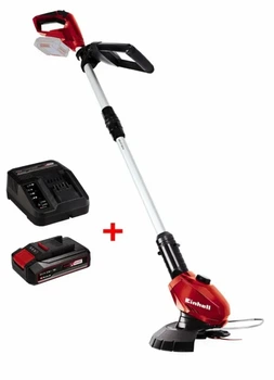 Акумуляторний тример Einhell GE-CT 18 Li комплект 18 В 2.5 Аг із зарядним пристроєм пластикові ножі (3411172)
